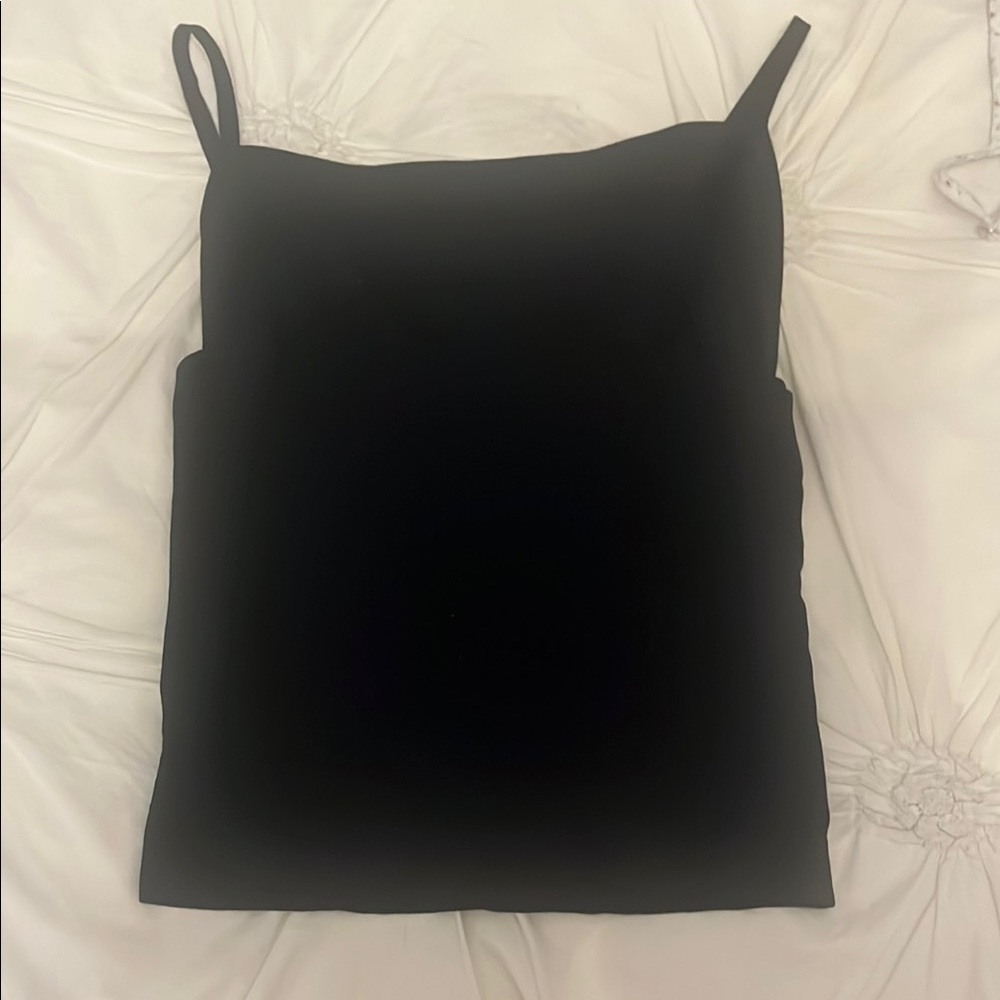 Free People Fitted Black Camisole Top
